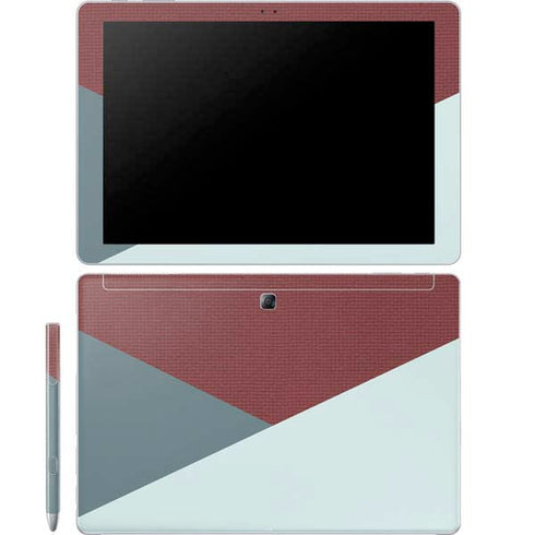 Marsala Triangle Shapes Galaxy Book 12in Skin